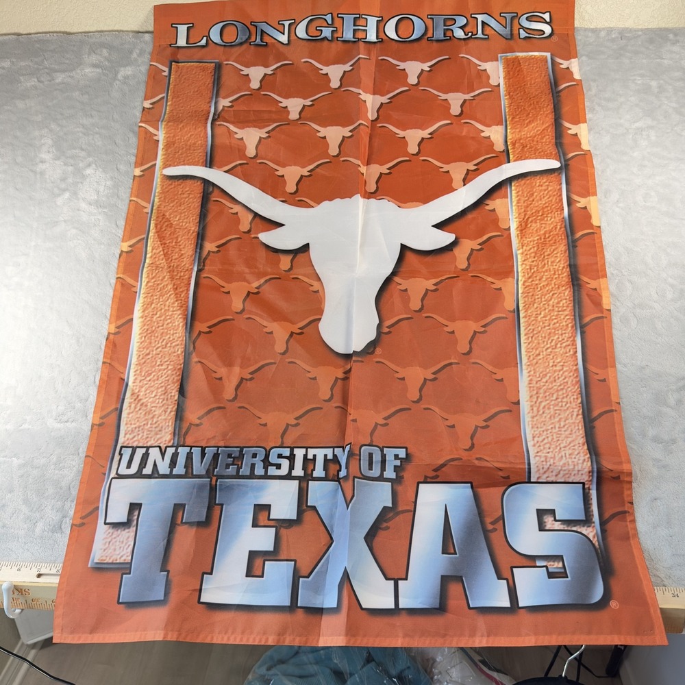 Texas Longhorns Banner Flag University of Texas NCAA College Football Decor